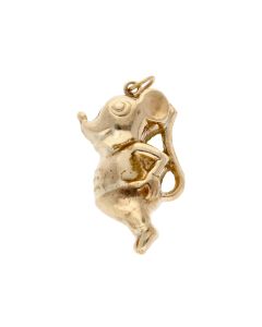 Pre-Owned 9ct Yellow Gold Hollow Mouse Charm