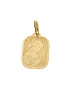 Pre-Owned 18ct Yellow Gold Our Lady Religious Pendant