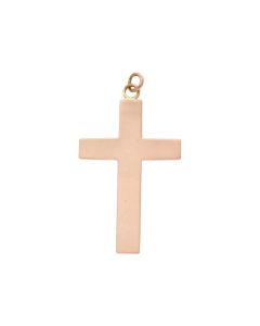 Pre-Owned 9ct Rose Gold Cross Pendant