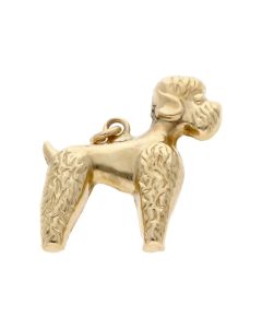 Pre-Owned 9ct Yellow Gold Hollow Poodle Dog Charm