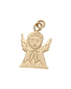 Pre-Owned 9ct Yellow Gold Praying Angel Charm Pendant
