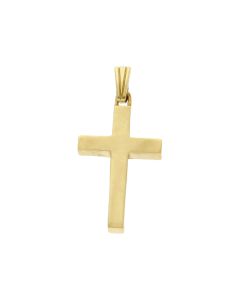Pre-Owned 18ct Yellow Gold Polished Cross Pendant