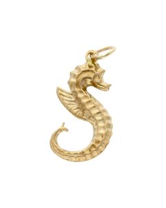 Pre-Owned 9ct Yellow Gold Hollow Seahorse Charm