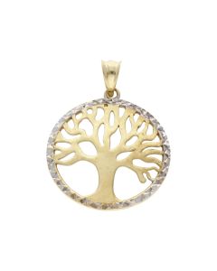 Pre-Owned 9ct Gold Lightweight Tree Of Life Pendant
