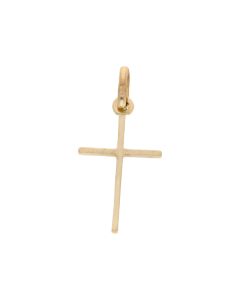 Pre-Owned 9ct Yellow Gold Lightweight Slim Cross Pendant