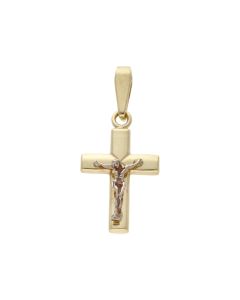 Pre-Owned 9ct Gold Hollow Crucifix Pendant