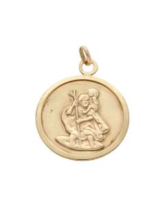 Pre-Owned 9ct Yellow Gold St,Christopher Pendant