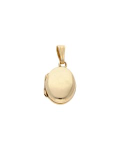 Pre-Owned 9ct Yellow Gold Small Polished Oval Locket Pendant