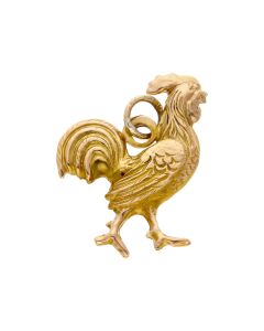 Pre-Owned 9ct Yellow Gold Hollow Cockerel Chicken Charm