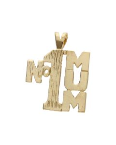 Pre-Owned 9ct Yellow Gold No.1 Mum Pendant