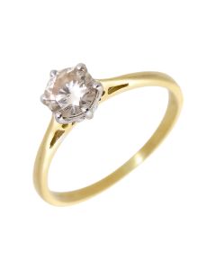 Pre-Owned 18ct Yellow Gold 0.75 Carat Diamond Solitaire Ring