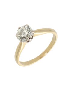 Pre-Owned 18ct Yellow Gold 1.42 Carat Diamond Solitaire Ring