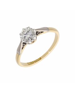 Pre-Owned Vintage 0.72 Carat Diamond Solitaire Ring