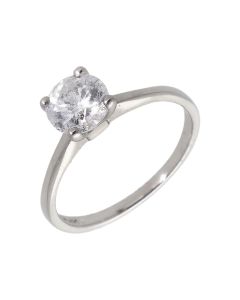 Pre-Owned 9ct White Gold 1.04 Carat Diamond Solitaire Ring