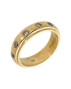 Pre-Owned 18ct Yellow Gold 0.30 Carat Diamond Set Band Ring