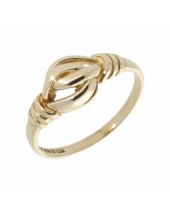 Pre-Owned 9ct Yellow Gold Interwoven Linked Dress Ring