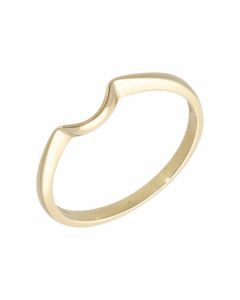 Pre-Owned 9ct Yellow Gold Wave Shaped Band Ring