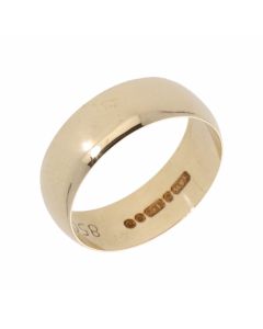 Pre-Owned 9ct Yellow Gold 6mm Wedding Band Ring