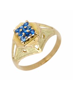 Pre-Owned High Carat Blue Spinel Dress Ring