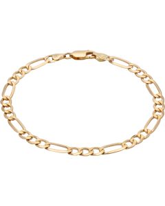 Pre-Owned 9ct Yellow Gold 9 Inch Figaro Bracelet