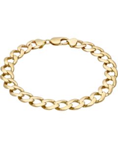 Pre-Owned 9ct Yellow Gold 10.5 Inch Heavy Curb Bracelet
