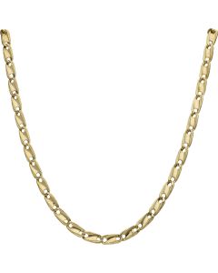 Pre-Owned 9ct Gold Fancy Curved Bar Link Chain Necklace