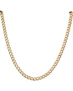 Pre-Owned 9ct Yellow Gold 25 Inch Curb Chain Necklace
