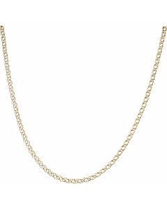 Pre-Owned 9ct Yellow Gold 18.5 Inch Double Curb Chain Necklace