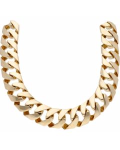 Pre-Owned 9ct Yellow Gold 26 Inch Heavy Curb Chain Necklace