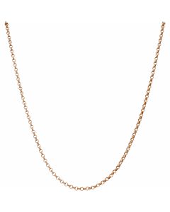 Pre-Owned 9ct Pale Rose Gold 18 Inch Belcher Chain Necklace