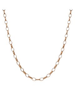 Pre-Owned 9ct Yellow Gold 24 Inch Oval Belcher Chain Necklace