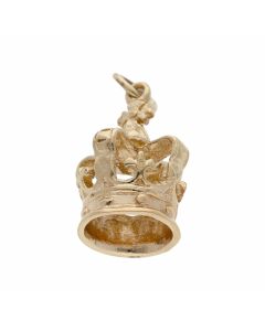 Pre-Owned 9ct Yellow Gold Crown Charm