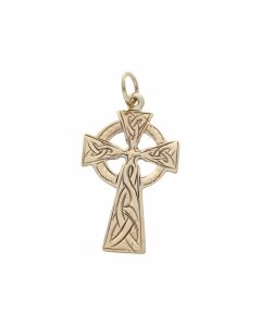 Pre-Owned 9ct Yellow Gold Celtic Cross Pendant