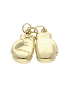 Pre-Owned 9ct Yellow Gold Hollow Boxing Gloves Charm