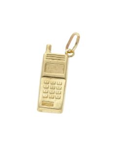 Pre-Owned 9ct Yellow Gold Hollow Mobile Phone Charm
