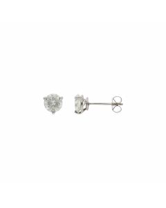 Pre-Owned Platinum 1.82 Carat Diamond Stud Earrings