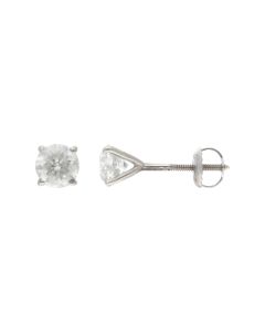 Pre-Owned 14ct White Gold 1.30 Carat Diamond Stud Earrings
