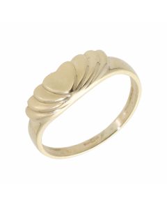 Pre-Owned 9ct Yellow Gold Hearts Ring