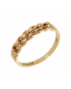 Pre-Owned 9ct Yellow Gold Single Row Keeper Ring