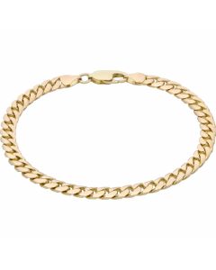 Pre-Owned 9ct Yellow Gold 7.7 Inch Curb Bracelet