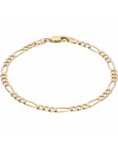 Pre-Owned 9ct Yellow Gold 7.2 Inch Figaro Bracelet