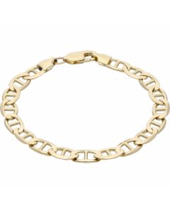Pre-Owned 9ct Yellow Gold 7 Inch Anchor Link Bracelet
