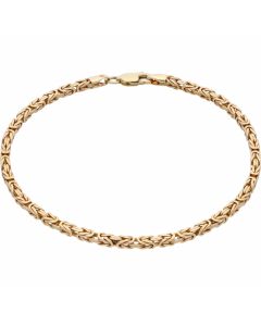 Pre-Owned 9ct Yellow Gold 8 Inch Byzantine Bracelet
