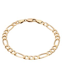 Pre-Owned 9ct Yellow Gold 8 Inch Figaro Bracelet