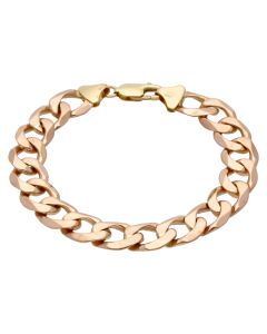 Pre-Owned 9ct Yellow Gold 8.25 Inch Heavy Curb Bracelet