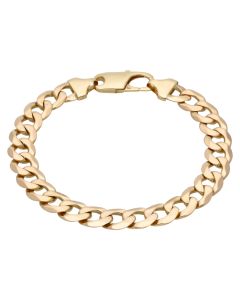 Pre-Owned 9ct Yellow Gold 9 Inch Heavy Curb Bracelet