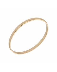 Pre-Owned 9ct Yellow Gold Solid Polished Push-On Bangle