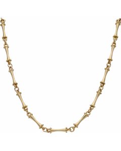 Pre-Owned 9ct Yellow Gold 24 Inch Fancy Bar Link Chain Necklace