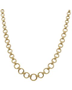 Pre-Owned 9ct Yellow Gold 18 Inch Graduated Circles Necklace