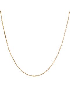 Pre-Owned 9ct Yellow Gold 17 Inch Box Link Chain Necklace